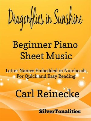 cover image of Dragonflies in Sunshine Beginner Piano Sheet Music Tadpole Edition